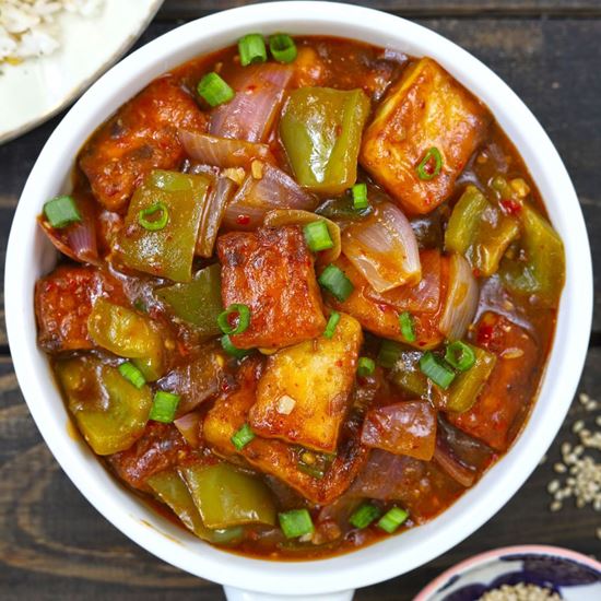 Picture of Paneer(Gravy Chilli.)